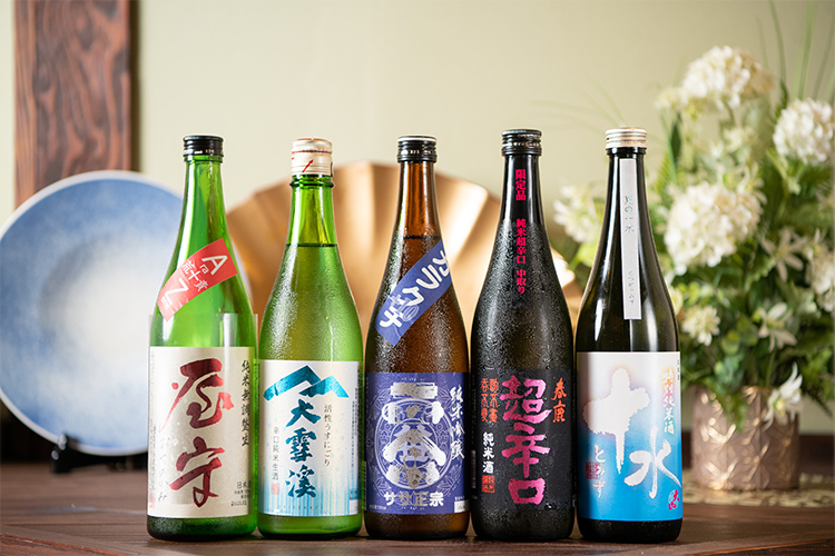 豊富な取り揃えの日本酒